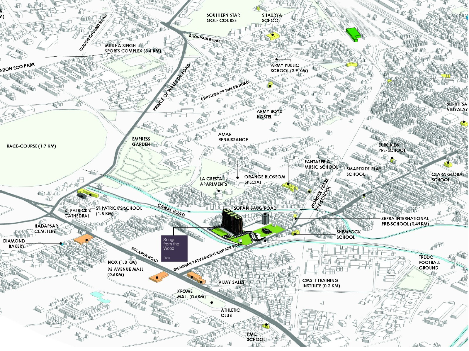 Location Map - Songs from the Wood, Uday Baug